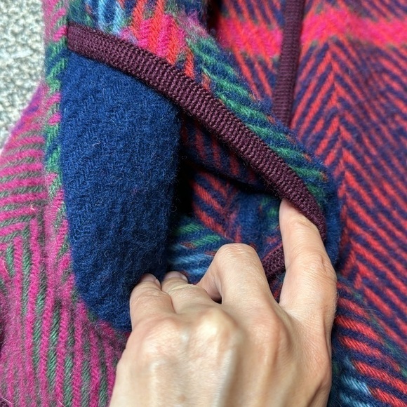 Vintage Riss Modell Bjorke Norway Pink Wool Button Lined Jacket Large - Picture 9 of 10